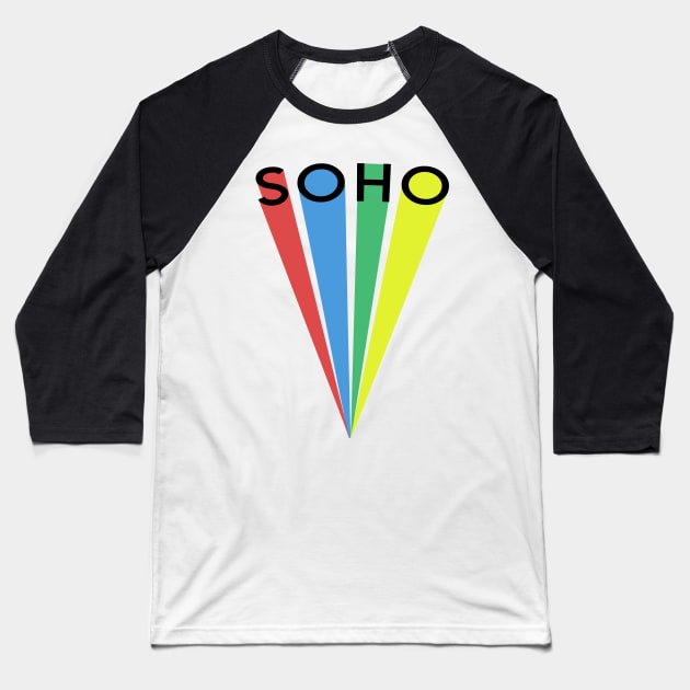 Soho Baseball T-Shirt by PaletteDesigns